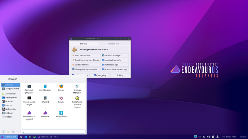 Файл:EndeavourOS 21.4 screenshot.png