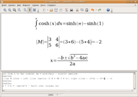 Скриншот программы OpenOffice Math