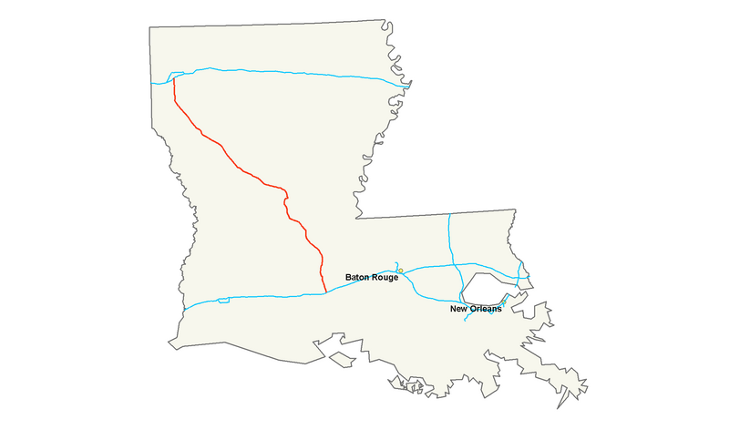 Файл:Interstate 49 map.png