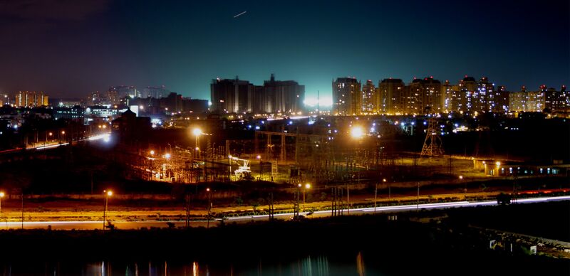 Файл:Gurgaon night.JPG