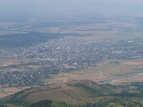 Вид города.