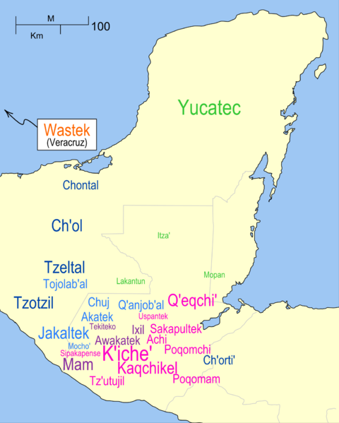 Файл:Mayan Language Map.png