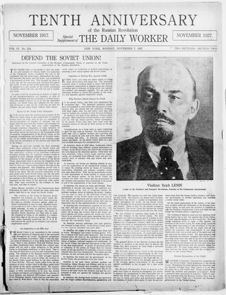 The Daily Worker №254 (от 7 ноября 1927 г.)