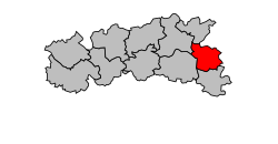 Кантон на карте департамента Жер