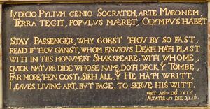 Commemorative plaque.