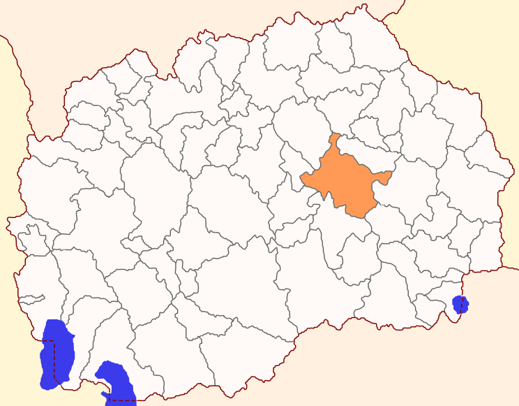 Файл:Map of Štip Municipality.svg