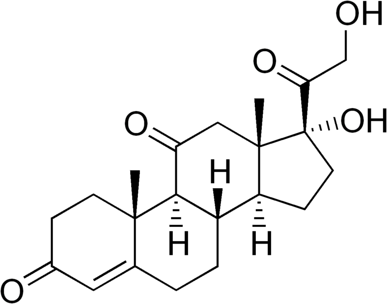 Файл:Cortisone structure.png