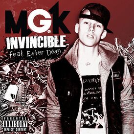 Обложка сингла Machine Gun Kelly «Invincible» (2012)