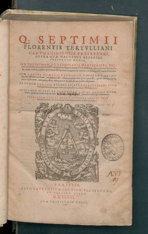 Файл:Septimi Florensis Tertulliani Opera.tif