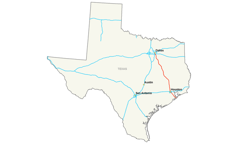 Файл:Interstate 45 map.png