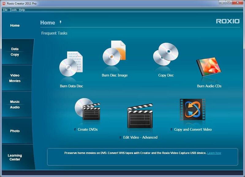 Файл:Roxio Creator screenshot.jpeg