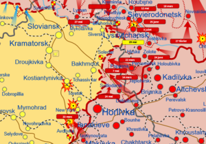 Линия фронта на конец августа 2022