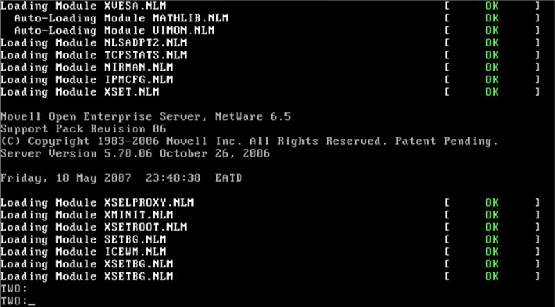 Файл:Novell Netware console.png