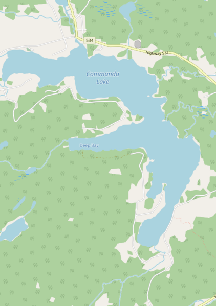 Файл:Map of Commanda Lake.png
