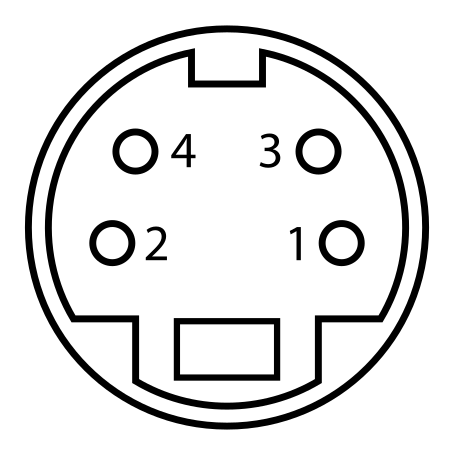 Файл:MiniDIN-4 Connector Pinout.svg