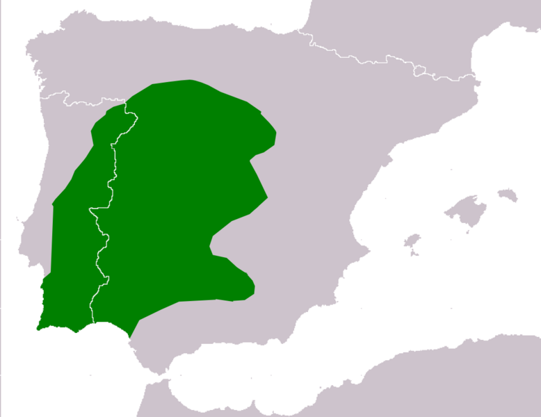 Файл:Alytes cisternasii range Map.png
