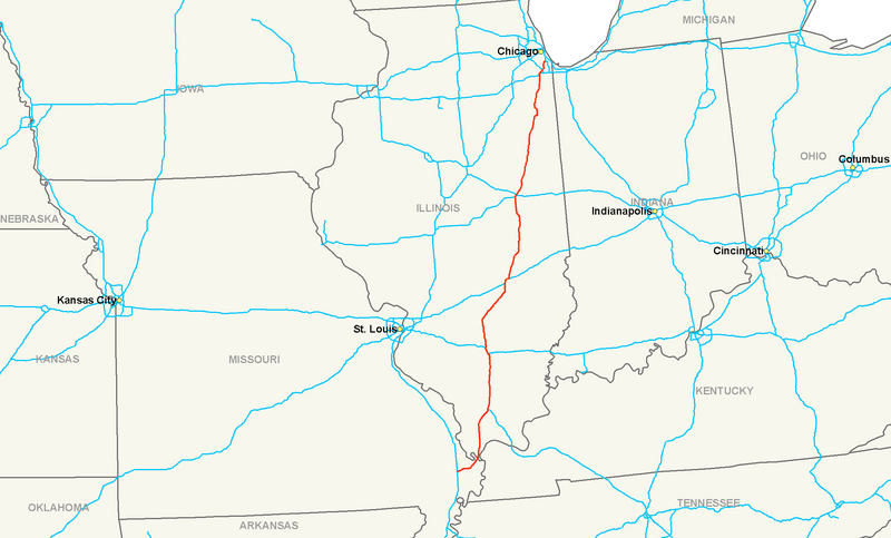 Файл:Interstate 57 map.png