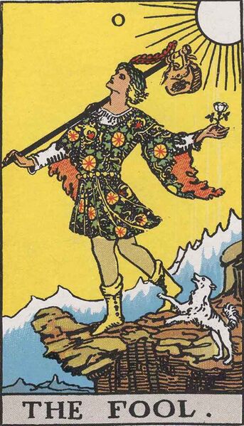 Файл:RWS Tarot 00 Fool.jpg