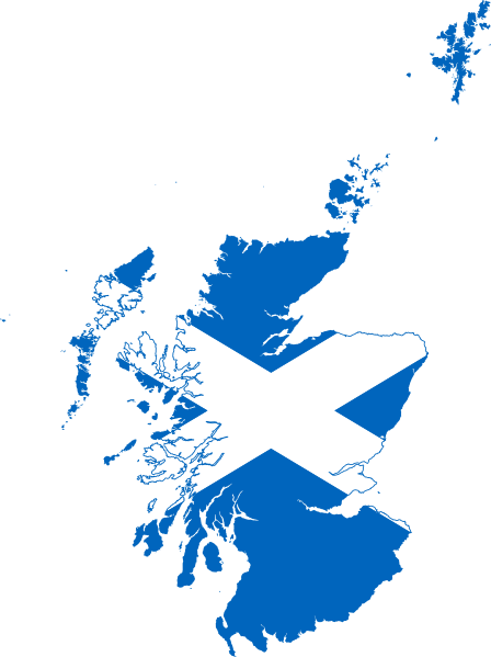 Файл:Flag map of Scotland.svg