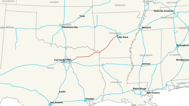 Файл:Interstate 30 map.png