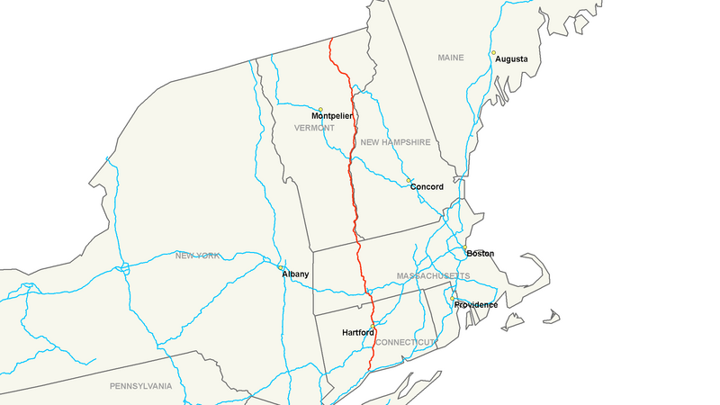 Файл:Interstate 91 map.png
