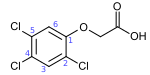Файл:2,4,5-Trichlorophenoxyacetic acid structure numbered.svg