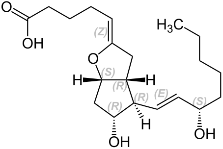 Файл:Prostacyclin Structural Formula V.1.svg