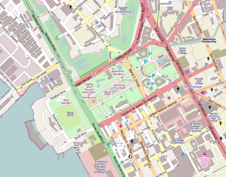 Файл:Rizal Park map.png
