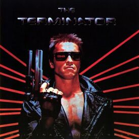 Обложка альбома Брэда Фиделя Tahnee Cain & Tryanglz Джея Фергюсона[англ.] «The Terminator: Original Soundtrack» (1984)