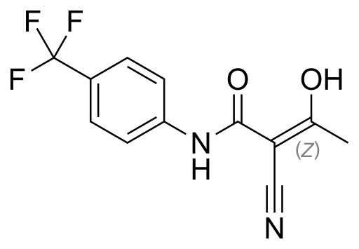 Файл:Teriflunomide structure.svg