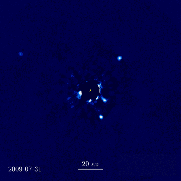 Файл:HR 8799 Orbiting Exoplanets.gif