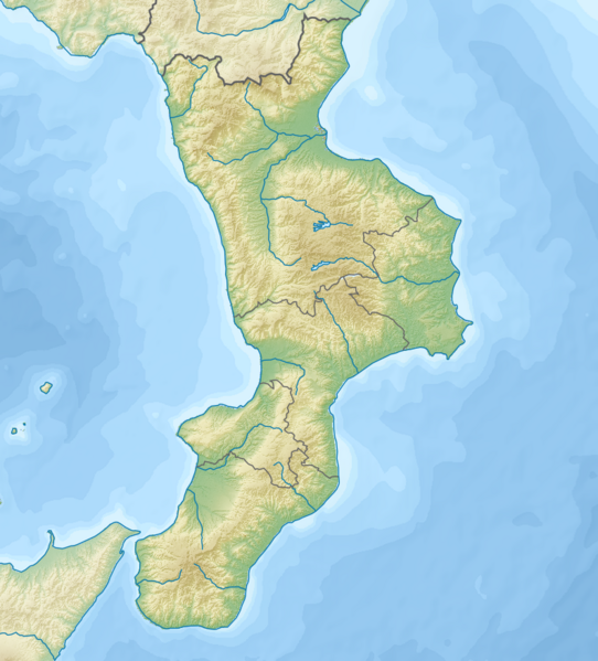 Файл:Relief map of Italy Calabria.png