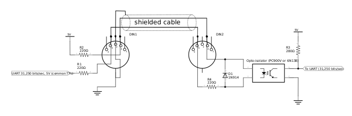 Файл:MIDI IN OUT schematic.svg