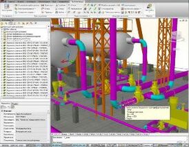 Скриншот программы Model Studio CS Трубопроводы