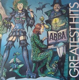 Обложка альбома АББА «Greatest Hits» (1975)