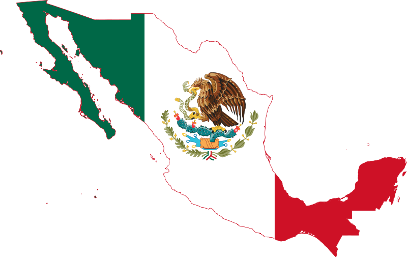 Файл:Mexico Flag Map.svg