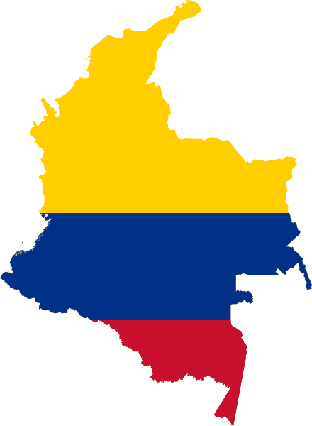 Файл:Flag-map of Colombia.svg