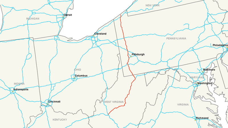 Файл:Interstate 79 map.png