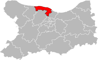 Кантон на карте департамента Кальвадос