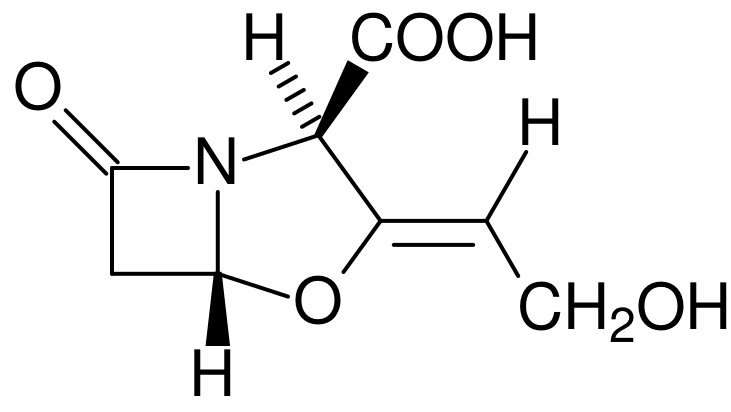 Файл:Clavulanic acid structure.svg