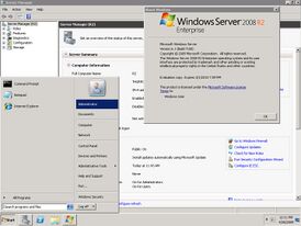 Скриншот интерфейса Windows Server 2008 R2