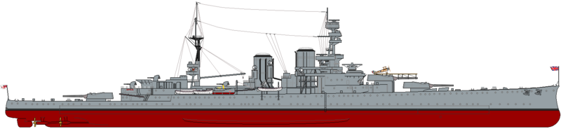 Файл:HMS Repulse (1919) profile drawing.png