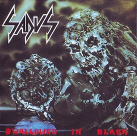 Обложка альбома Sadus «Swallowed in Black» (1990)