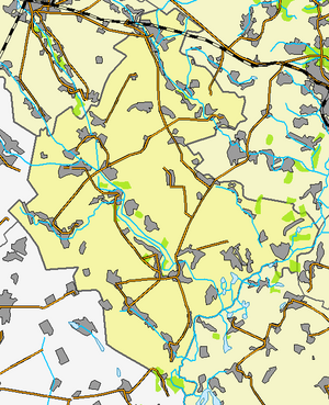 Оржицкий район на карте