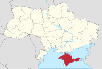 Автономная Республика Крым на карте