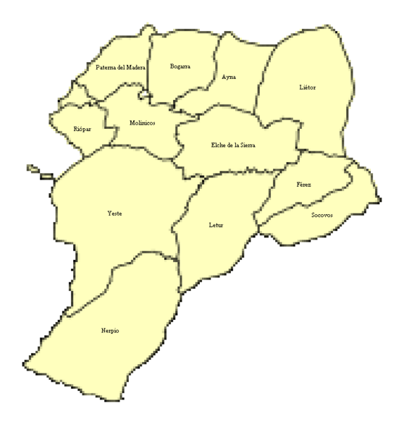 Файл:Sierra del Segura mapa.PNG