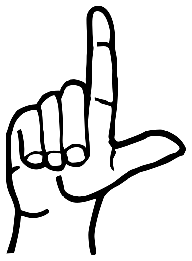 Файл:Sign language L.svg