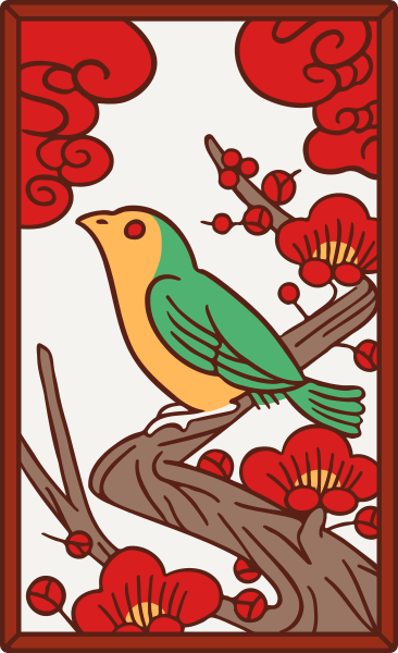 Файл:Hanafuda February Tane.svg