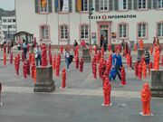 Оттмар Хёрль. Инсталляция к 130-летию смерти Карла Маркса. Трир, Германия