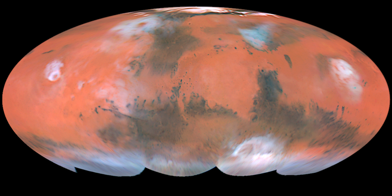 Файл:Mars HST Mollweide map 1999.png